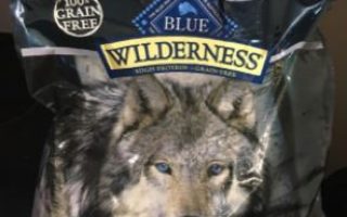 Blue buffalo high protein dog food packet