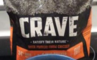 Crave grain dog food packet