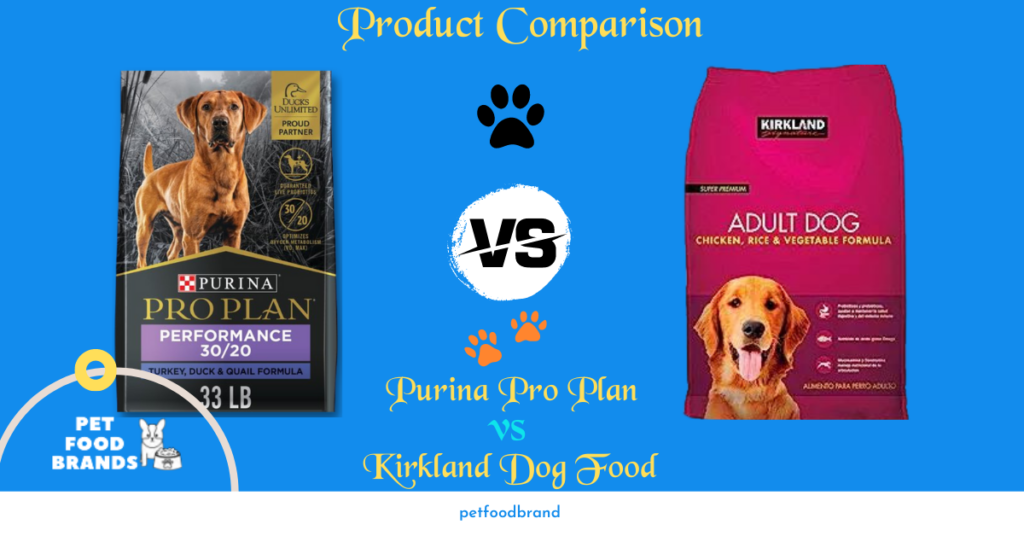 Purina Pro Plan vs. Kirkland Dog Food 4-Factor Comparison