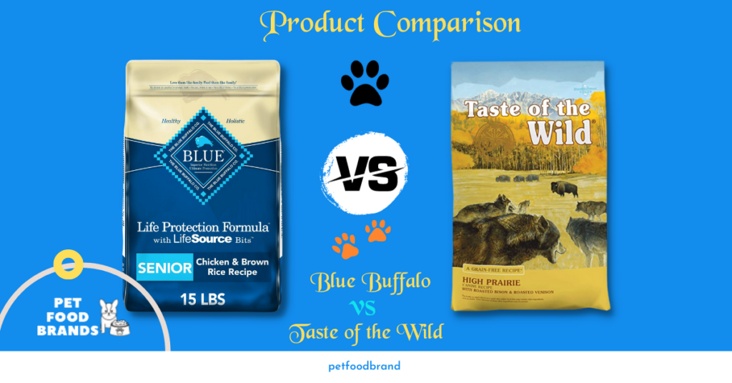 Blue Buffalo Vs. Taste of the Wild: Detailed 4-Factor Comparison